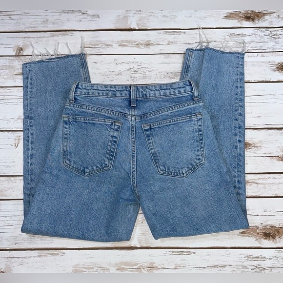 Topshop Straight Frayed Hem Denim • 26 - Picture 4 of 4